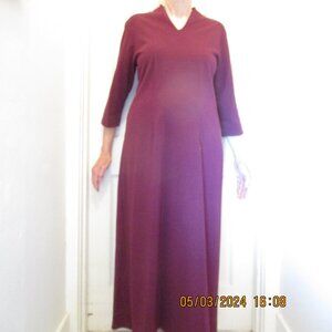 Maroon dress by Coldwater Creek, size L, knit fabric